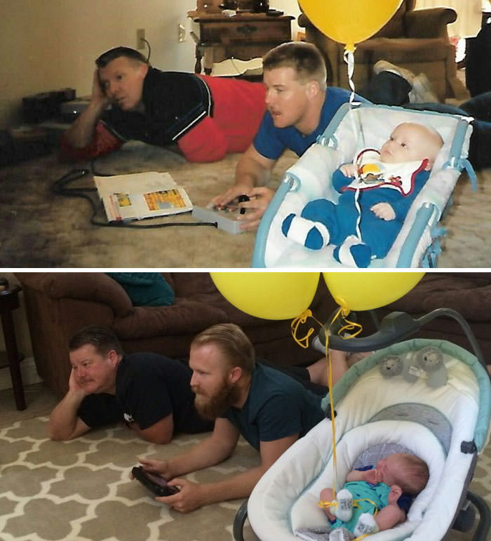 1st Gen (1989): Me, My Dad, And My Grandpa Playing Zelda On Nes. 2nd Gen (2016): My Son, Me, And My Dad Playing Zelda On Nes On Wiiu