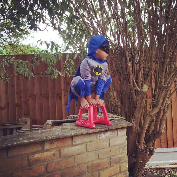  My Son Takes His Superhero Role Too Seriously