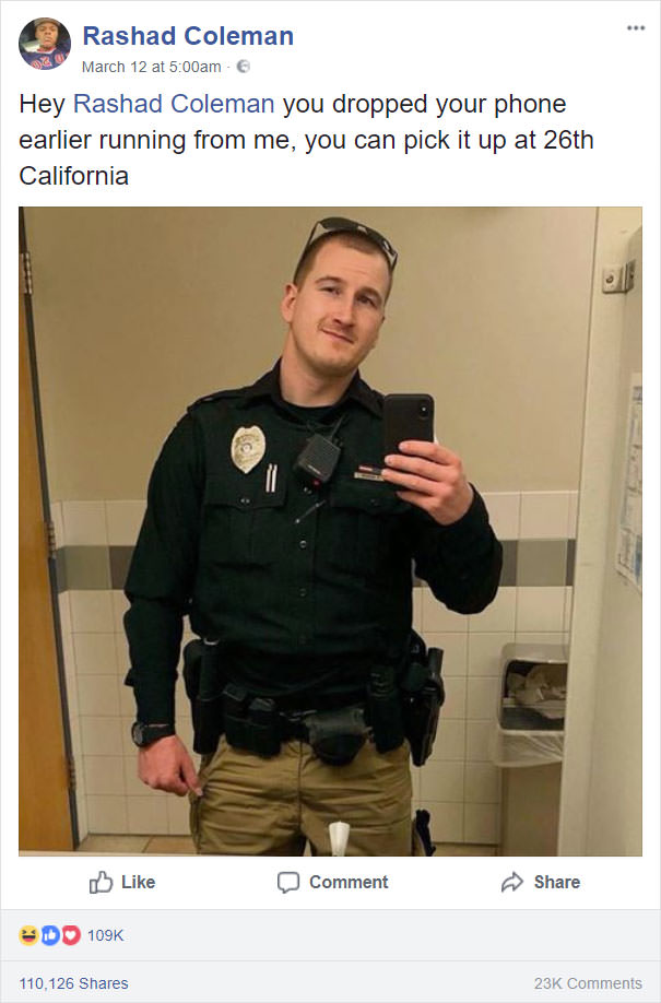  This Policeman Though