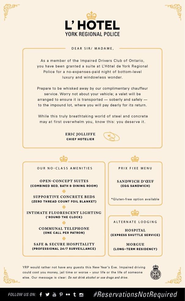  Local Police Are Opening Up A "Hotel" For New Years Eve