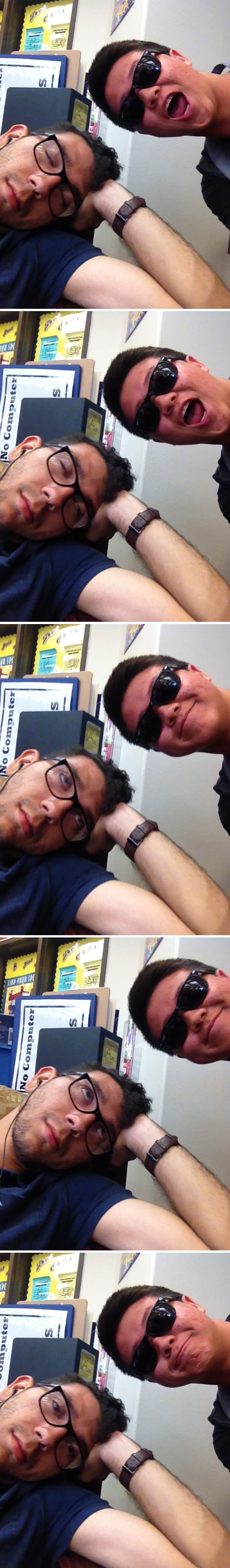  Was In The Library Sleeping. This Random Guy Uses My Phone To Take Selfies Of Me. For A While I Had No Idea, Then I Woke Up