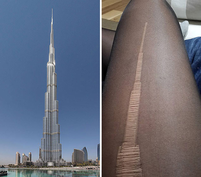 These Ripped Tights Look Like The Burj Khalifa