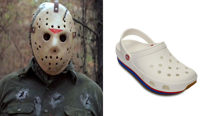 Jason Voorhees Looks Like Crocks Shoe
