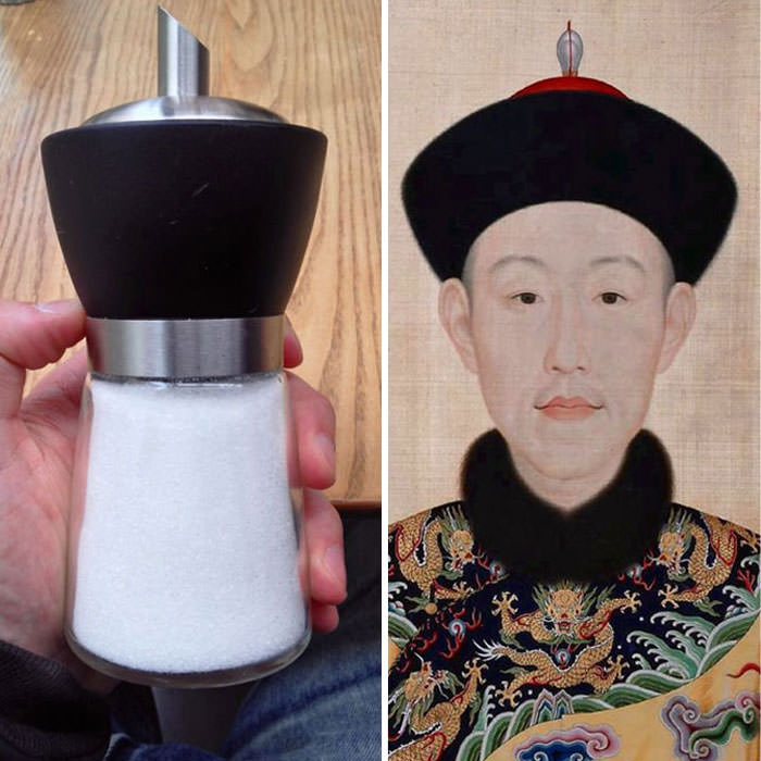  Salt Shaker Totally Looks Like Chinese Emperor