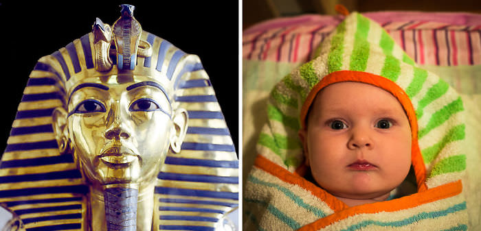 Baby Girl Looks Like Tutankhamun