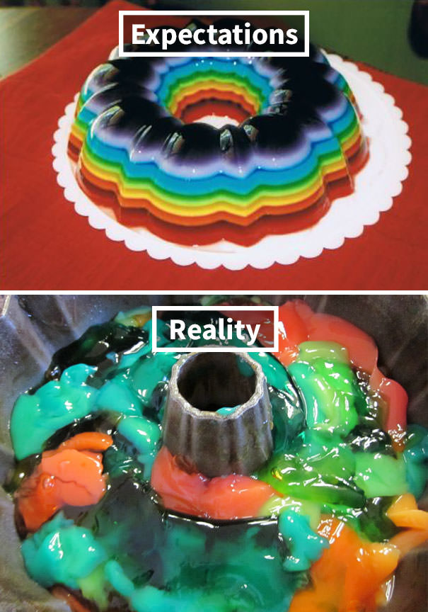 Rainbow Jello Attempt