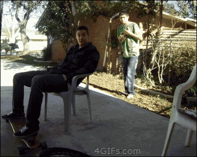 chair prank fail