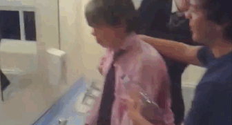 drunk kid falls over