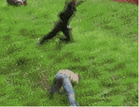 falling over infront of thousands