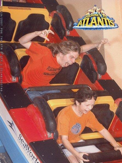 funny roller coaster photos brothers