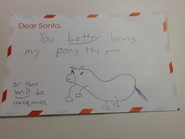 hilarious kids santa letters 1
