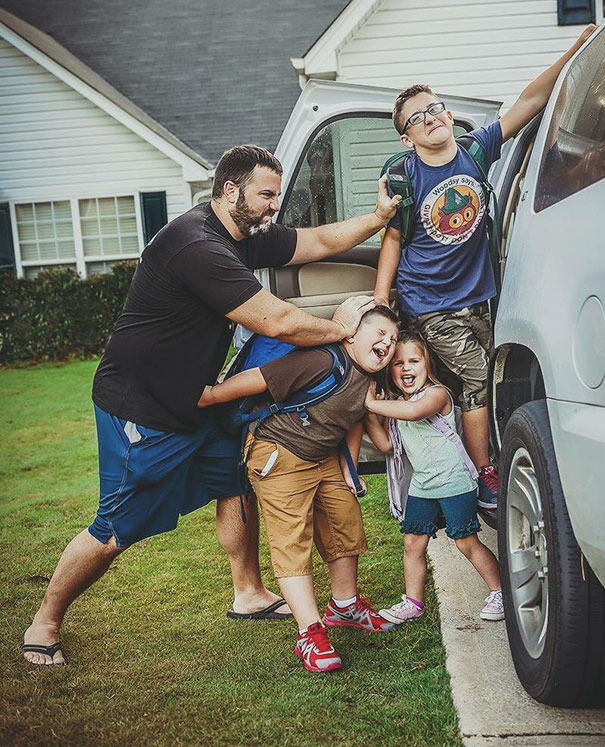 Parents celebrate the day their kids go back to school
