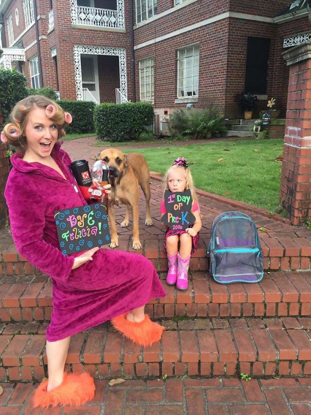 Parents celebrate the day their kids go back to school