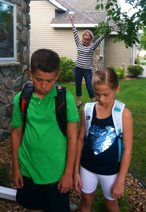 Parents celebrate the day their kids go back to school