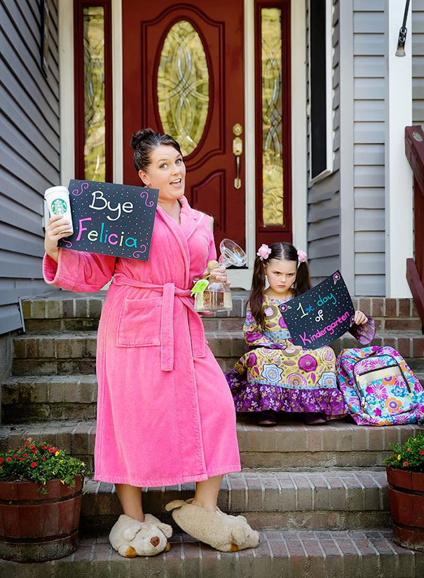 Parents celebrate the day their kids go back to school