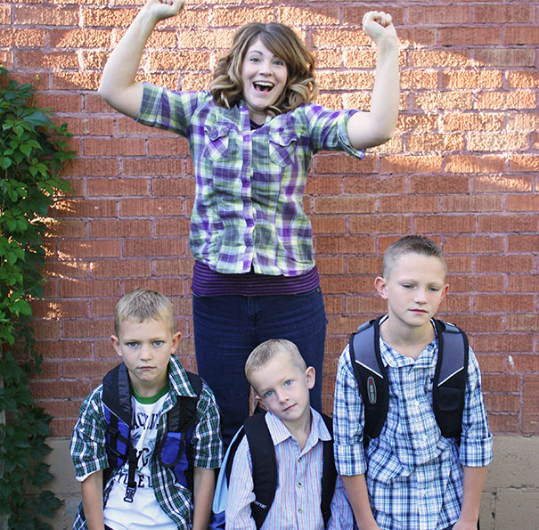 Parents celebrate the day their kids go back to school