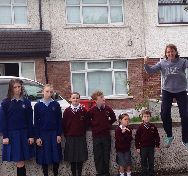 Parents celebrate the day their kids go back to school
