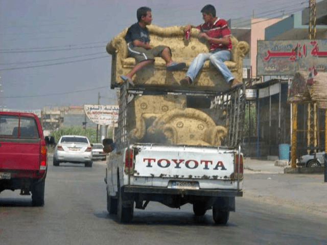 people carrying too much in car 6