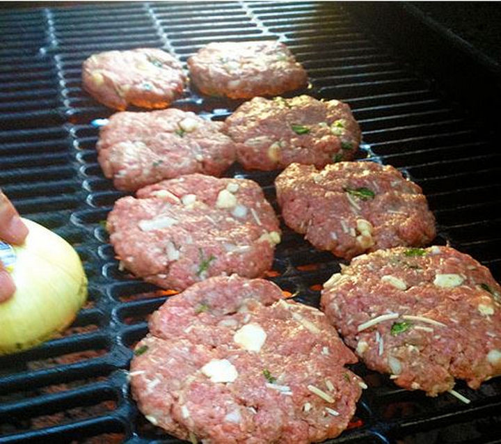 35 House Cleaning Tips - Prevent messy cleanups by using an onion as a substitute to cooking spray.