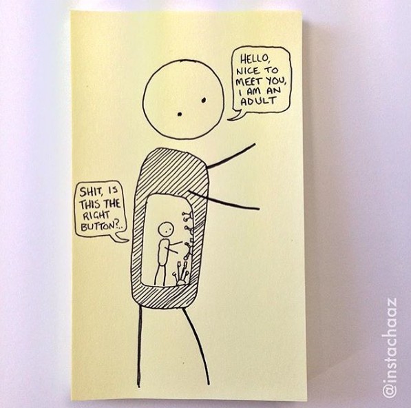 24 Brutally Honest Illustrations About Adult Life