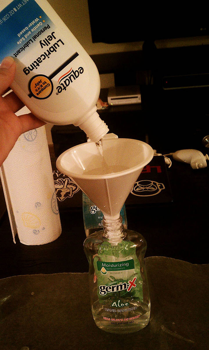 26 Funny Office Pranks - Replace the hand sanitizer with lubricating jelly. Pretty slick idea! :)