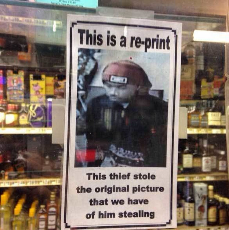 44 Incredibly Funny Pictures That Will Make You Smile - This thief doesn