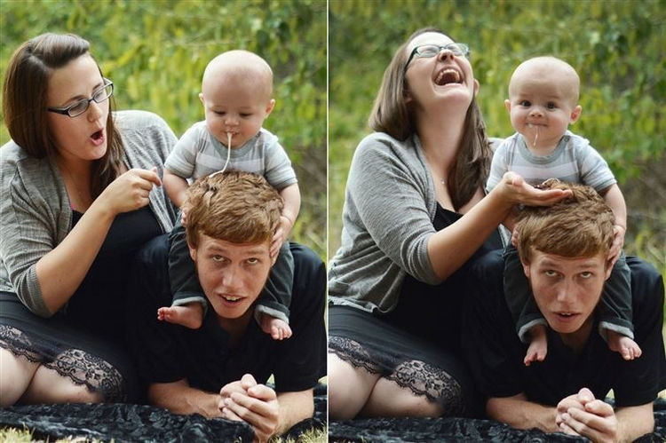 44 Incredibly Funny Pictures That Will Make You Smile - Poor little papa.