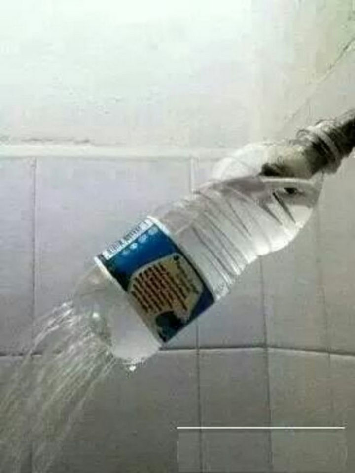 51 Crazy Life Hacks - No shower head? No problem.