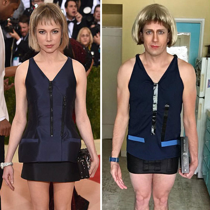 Tom Lenk As Michelle Williams At Met Gala
