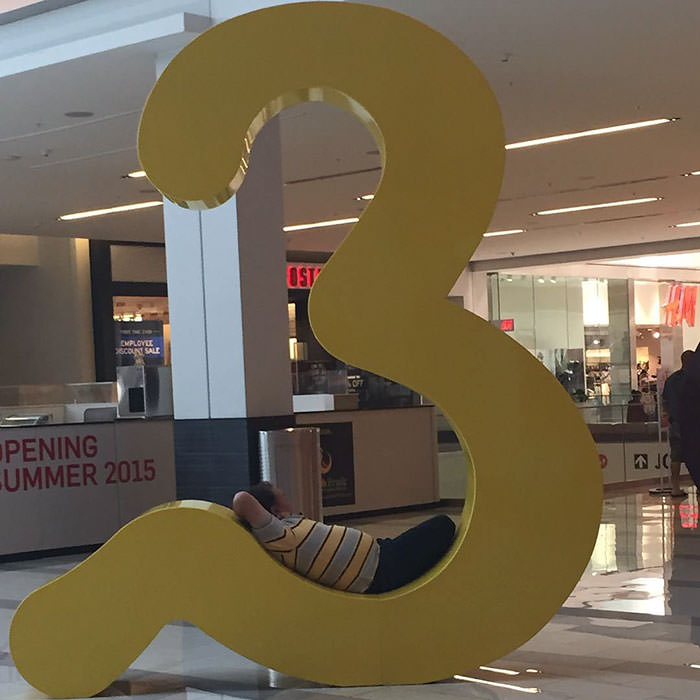 Miserable men shopping 