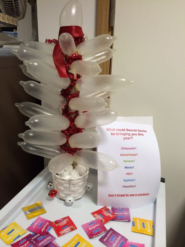 Condom Christmas Tree! Don