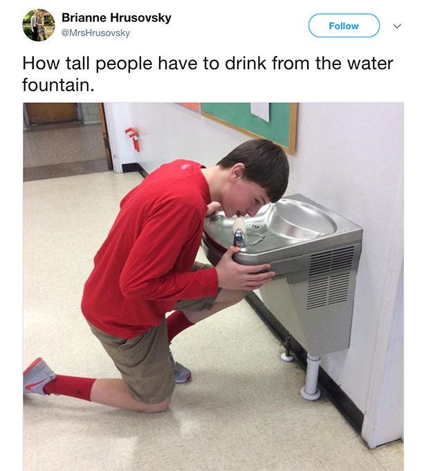 tall water fountain
