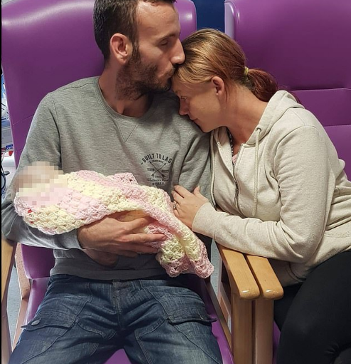 Baby with herpes virus