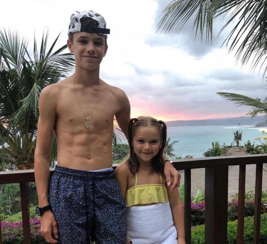 Romeo Beckham Shared A Sweet Snap Of Himself And Sister Harper Small Joys