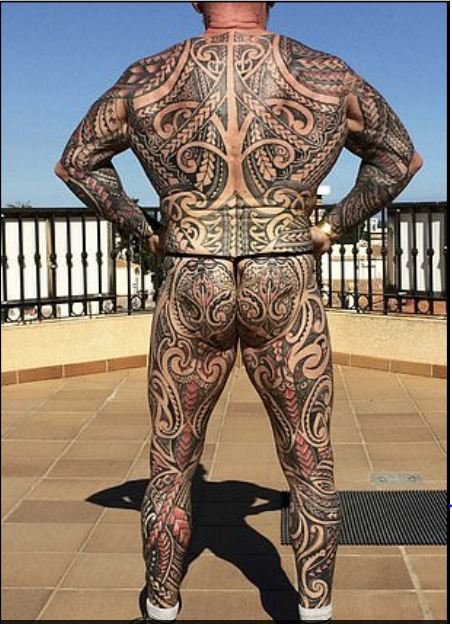 61 Year Old Bodybuilder Covered His Entire Body Up In Tattoos Small Joys