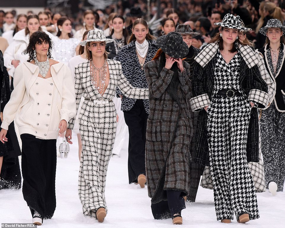 Karl Lagerfeld's Final Collection Honored With Spectacular Alpine
