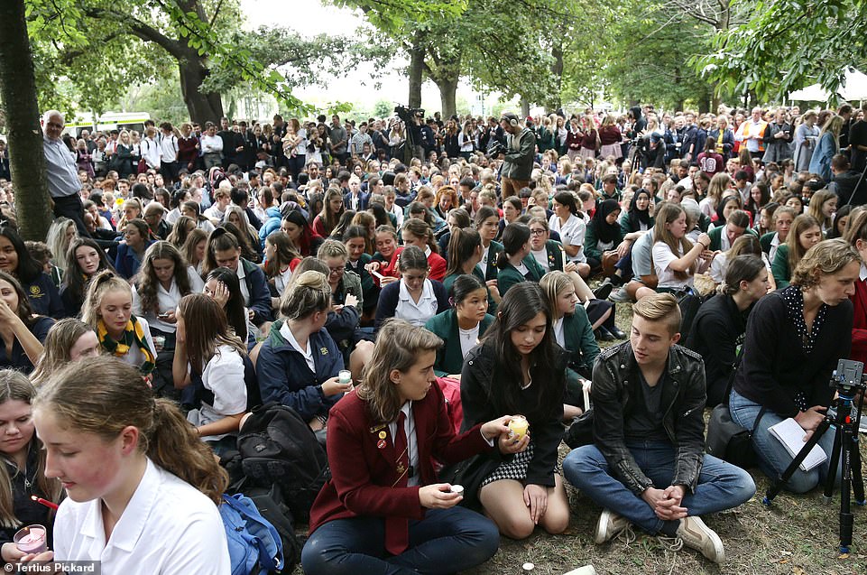 Hundreds Of Students Gathered To Pay Tribute To The Victims Of ...