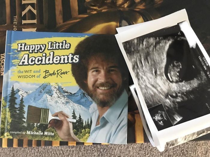 My Wife Gave Me This Bob Ross Book. This Photo Was Inside My Wife Gave Me This Bob Ross Book. This Photo Was Inside