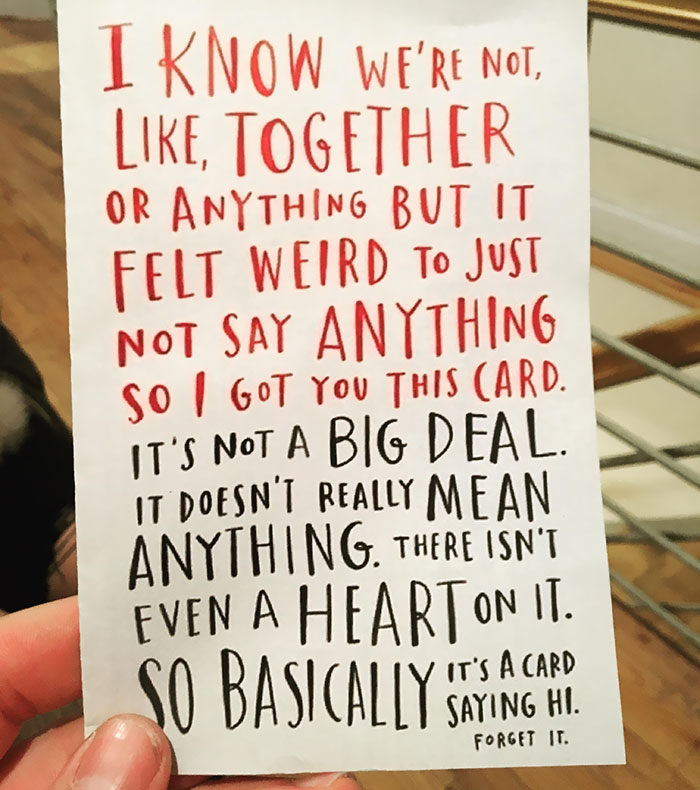 My GF Got Me This Card On Valentine’s Day Of This Year Before We Were Officially “Dating.” It Still Makes Me Smile My GF Got Me This Card On Valentine’s Day Of This Year Before We Were Officially “Dating.” It Still Makes Me Smile