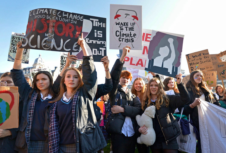 Image result for Kids skip school this Friday to demand action on climate change 750