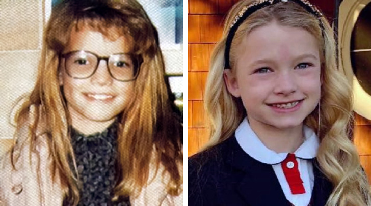 12 Pares de famosos y sus hijos a la misma edad (La hija de Milla Jovovich es su copia exacta)