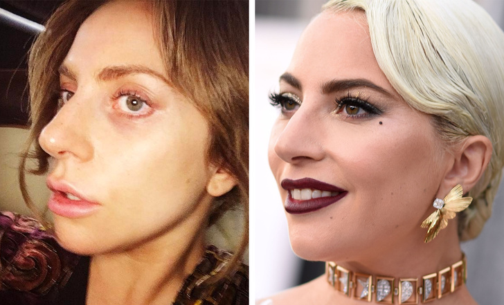 18 Fotografías de famosas que demuestran que el maquillaje es algo mágico