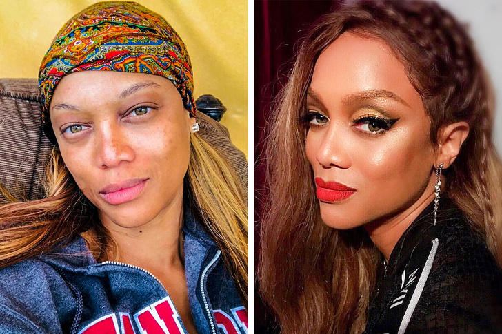 18 Fotografías de famosas que demuestran que el maquillaje es algo mágico