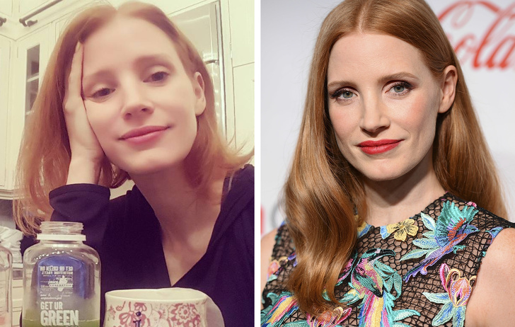 18 Fotografías de famosas que demuestran que el maquillaje es algo mágico