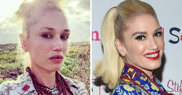 18 Fotografías de famosas que demuestran que el maquillaje es algo mágico