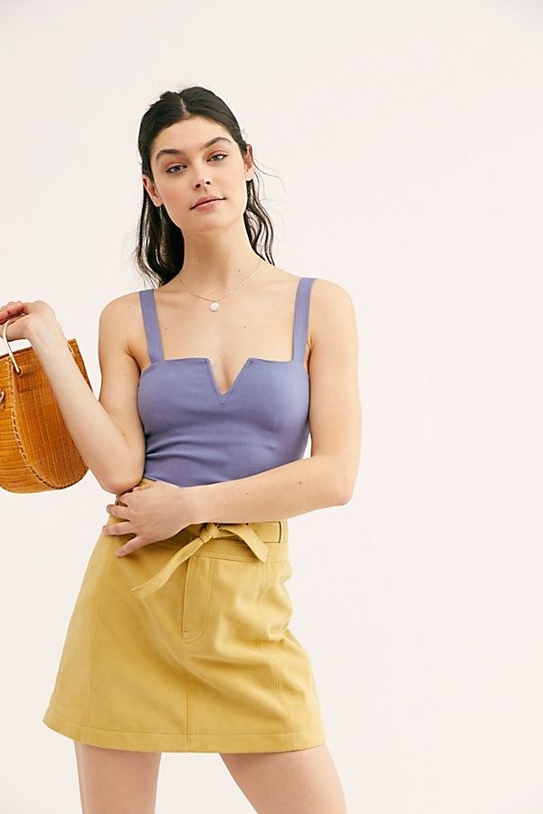 Promising review: &quot;I love this piece! It fits well and has straps to adjust. There&#x27;s a lot of support for the chest, which I have difficulty finding in body suits. Its good for a daytime look or going out at night.&quot; —cay462Price:  (available in sizes XS-L and in six colors).