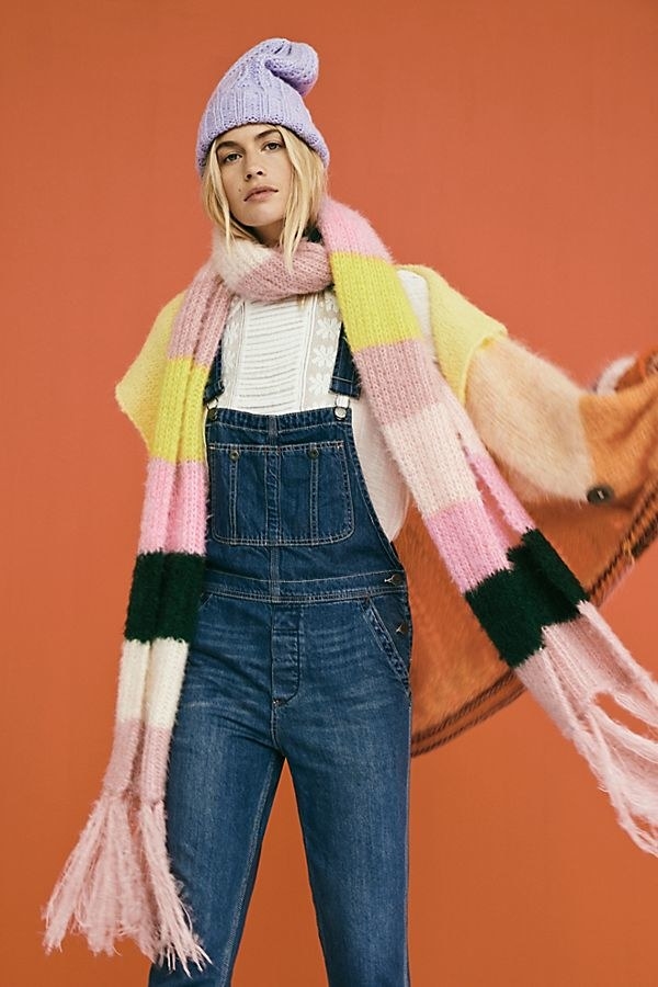 Promising review: &quot;These are cute, comfy, and just what I wanted! I was on the fence about what size to order and if I really wanted to get these to begin with. I&#x27;m in my mid-forties, and overalls were so in style in my teens and twenties....ahhh, to have your style recycled again! I usually wear a size 28 in jeans, so I ordered a 28 and 29 to compare due to many of the other reviews. The size 28 was perfect — loose, but not overly baggy, so you still have a bit of shape and style to the look. The size 29 was quite baggy and looked a bit too sloppy.&quot; —JEANNIESPrice:  (available in sizes 24-31 and in four colors)