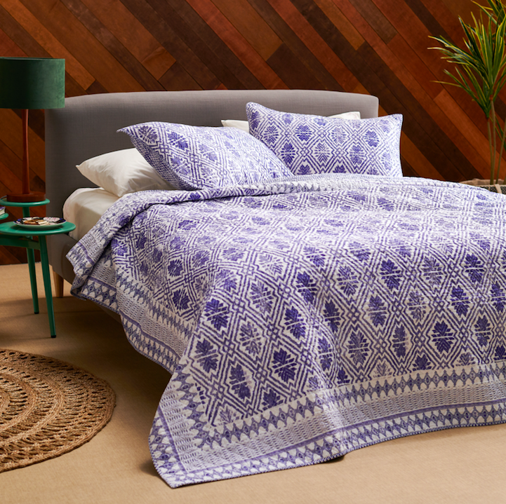 Includes a quilt and two matching shams. Price: + (available in two sizes)