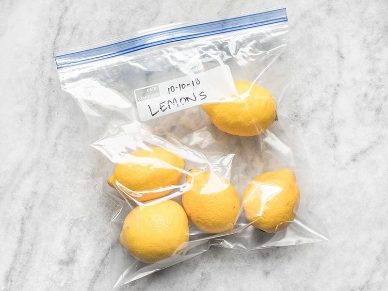 do whole lemons freeze well