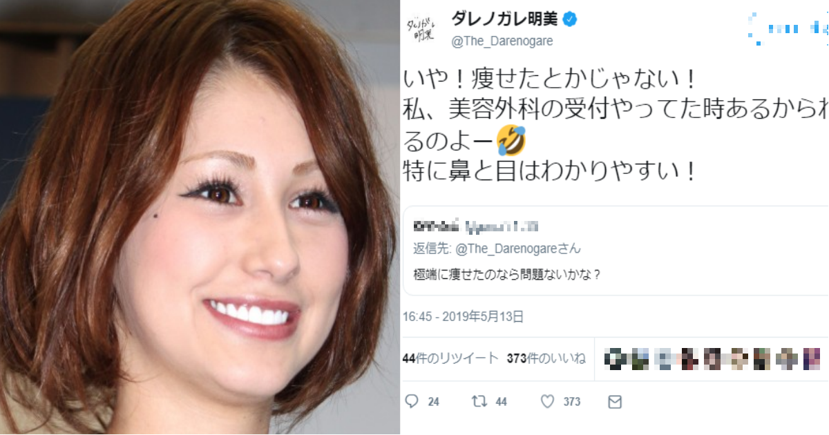 ダレノガレ明美が知人の整形疑惑をネット上で暴露し お前が言うな と批判殺到 Hachibachi